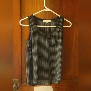 LOFT Black and White Patterned Sweater